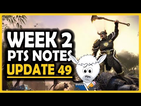 Week 2 PTS Patch Notes | Update 49 | ESO 11.3.1