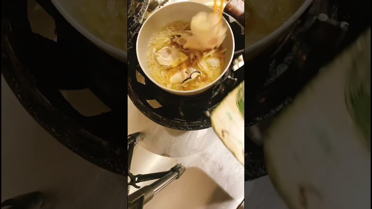 牡蠣の卵とじ。簡単ですが素材の味が凝縮していて美味しく召し上がっていただけます #和食 #新大阪 #japanesefood #和食雄