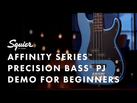 Squier Affinity Precision PJ Bass (2021, Lake Placid Blue) image 9