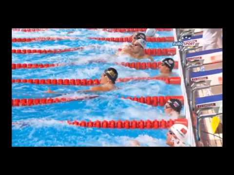 [Barcelone 2013] CIELO champion du monde sur 50m nage libre ! (Commentaires Eurosport)