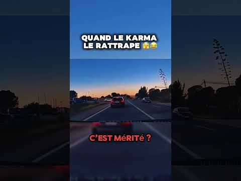 Le karma est mérité ? 🤔 #dashcam #conduite #route #automobile #karma #gendarme