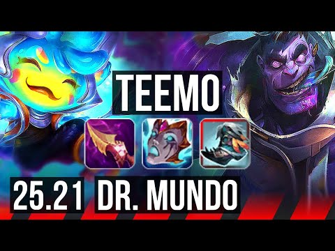TEEMO vs DR. MUNDO (TOP) | Quadra, 10/1/5, Legendary | EUW Master | 25.21