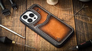 Skinning My Phone Case With Leather - Leather Craft