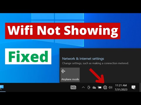FIXED! - WiFi Not Showing in Settings on Windows 10 | WiFi Missing