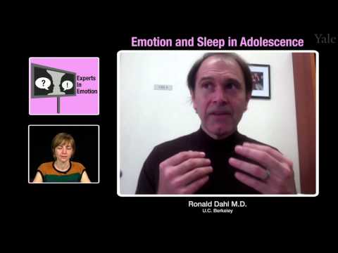 Ronald Dahl on Emotion and Sleep in Adolescence