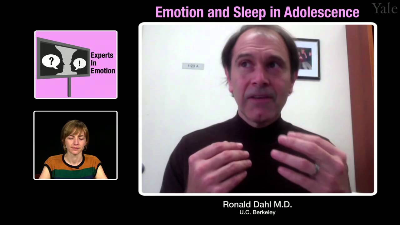 Ronald Dahl on Emotion and Sleep in Adolescence