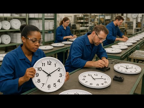 Amazing Factory Process of Making Wall Clock | Factory Mass Production