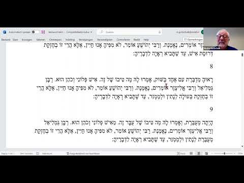 Misjna Massechet Ketoebot Perek 1 Misjna 8 t/m Perek 2 Misjna 5 - Dr. Moshe Godschalk