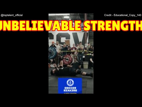 Insane 255lb Turkish Get-Up World Record! #talent