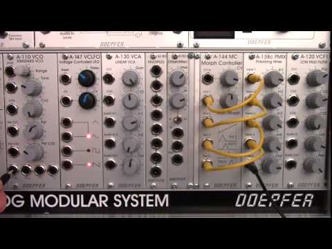Doepfer A144 Morph Controller Audio Demo Part Two-Basic Waveshaping Continued