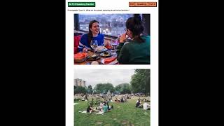 People eating different food