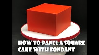 How to Panel a Square Cake with Fondant