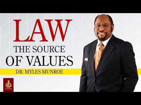 Dr. Myles Munroe: LAW IS THE CORNERSTONE OF LIFE (How important is the law?)