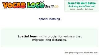 Video thumbnail for spatial learning