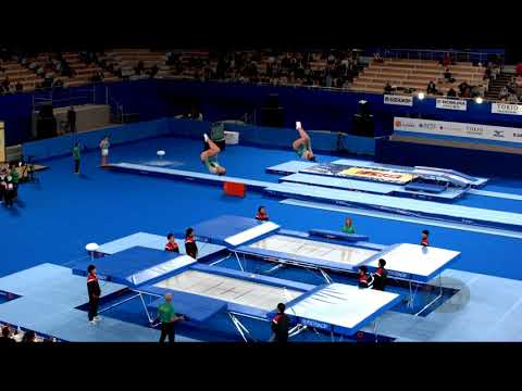 Australia 1 (AUS) W - 2019 Trampoline Worlds, Tokyo (JPN) - Qualification Synchro R1