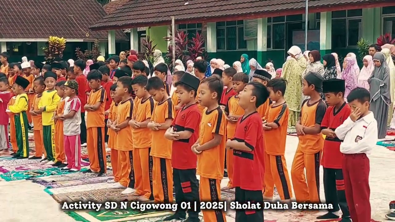 Sholat Dhuha & Ngaji bersama SDN Cigowong 01
