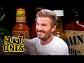 David Beckham Embraces The Moment While Eating Spicy Wings Hot Ones