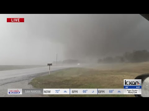 Tornado rips across road northeast of Taylor in eastern Williamson County