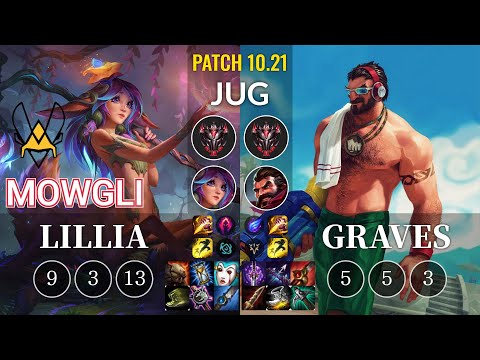 VIT Mowgli Lillia vs Graves Jungle - KR Patch 10.21