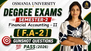 F.A-2 | FINANCIAL ACCOUNTING 2 | IMPORTANT QUESTIONS SEM-2 | OSMANIA UNIVERSITY ‎⁨@shivanipallela⁩ 