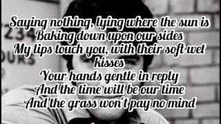 Elvis Presley - And The Grass Won&#39;t Pay No Mind (Lyrics)