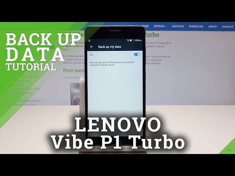 How to Activate Google Backup in LENOVO Vibe P1 Turbo - Create Backup Account