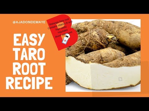 Easy way  How to cook malanga root/ taro root