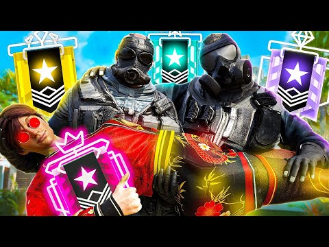 1 Champion vs 2 of EVERY Rank... (Rainbow Six Siege)