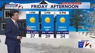 WPRI 12 Weather Forecast 2/26/26 Icy Spots Friday Dawn