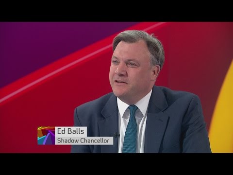 Ed Balls on Russell Brand and economic growth figures
