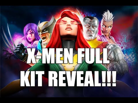 X-MEN FULL KIT REVEAL! - Includes Legendary Unlock Requirements for Phoenix - Marvel Strike Force