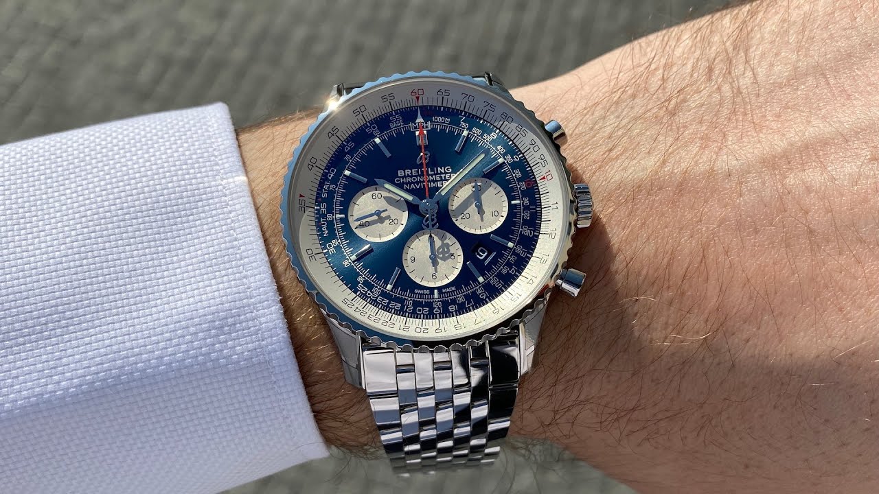 Watch video Breitling Navitimer B01 Chronograph 46 mm blue Now Breitling Navitimer B01 Chronograph 46 mm blue