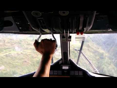 Lukla Airport - World's Most Dangerous Airport (Plane Landing - Inside Cockpit)
