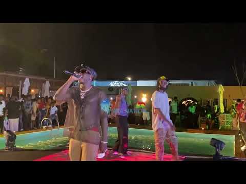 Stonebwoy Versus Epixode👏🏾Hardcore Dancehall Battle At His 5th Dimension Album Party At Polo Beach