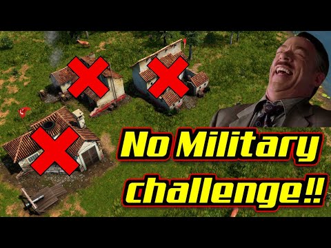 Can you win a ranked AOE3 game without making military units??