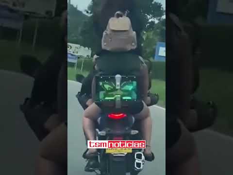 ¡Irresponsable motociclista con dos pasajeros a bordo en Santander!