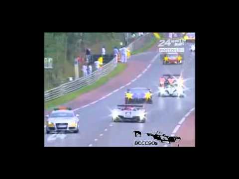 Audi R10 TDI Crash le mans 2009 (German)