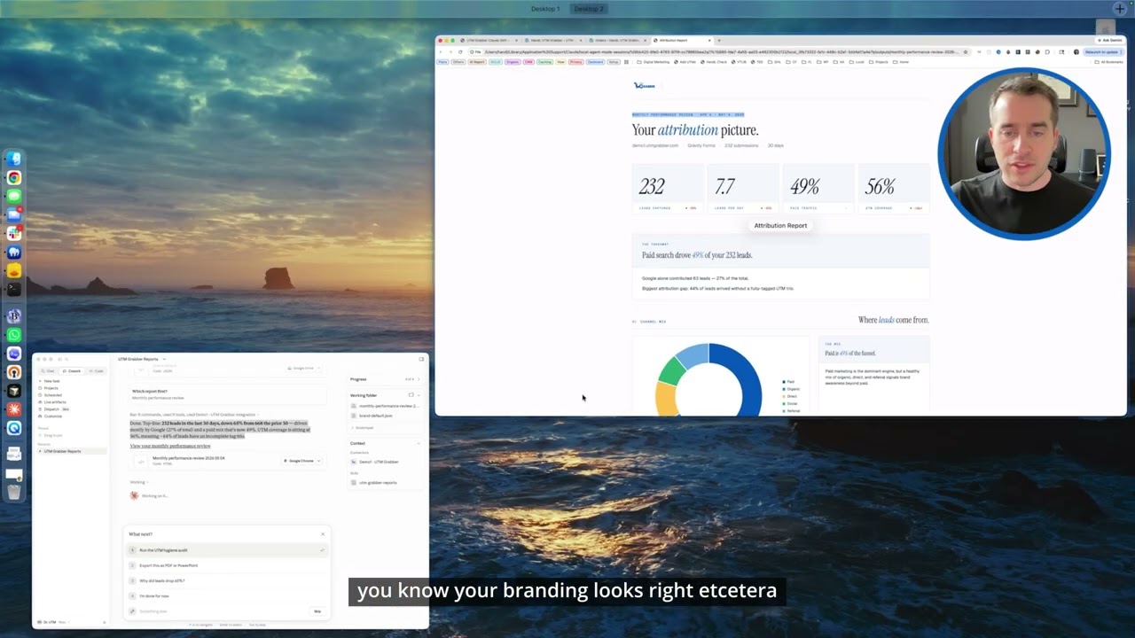 Generate Branded UTM Grabber AI Reports and Export to PowerPoint