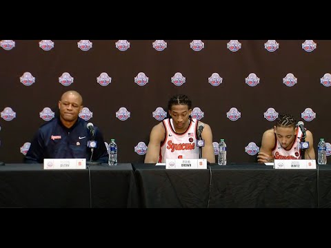 Syracuse Postgame Press Conference - ACC Second Round