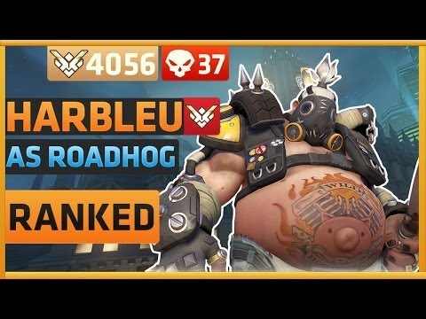 [Overwatch] coL.Harbleu as Roadhog on King's Row at Rank 81 - 4056 SR