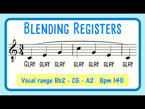 Blending Registers Vocal Exercise | Glay Glay Arpeggio | MALE