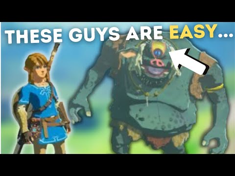 How to beat a Hinox in Breath of the Wild EASY