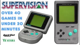 Over 40 Watara/Quickshot SuperVision Games In Under 20 Minutes