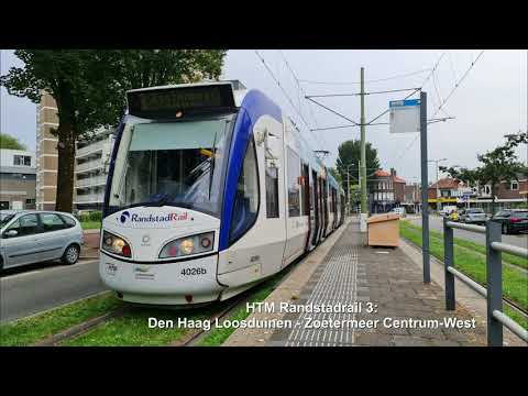 HTM RandstadRail 3: Den Haag Loosduinen - Zoetermeer Centrum-West | 2021