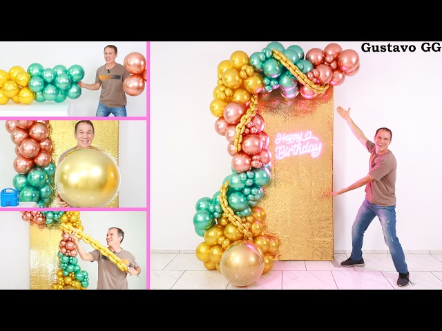 Vídeo relacionado con Kit de Arco de Globos - 61 Piezas, Set Multitamaño para Decoración de Fiestas, Incluye Globos 10" & 5", Estrellas & Formas Creativas, Cinta & Puntos de Pegamento