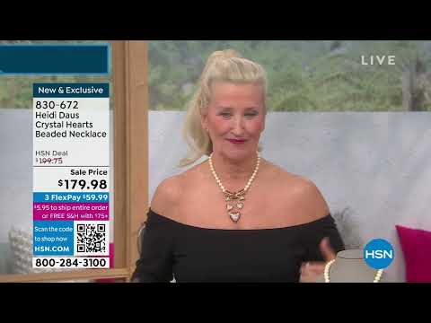 Heidi Daus Crystal Hearts Beaded Necklace