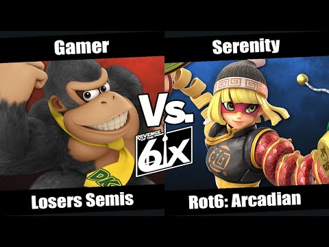 ROT6 Arcadian Losers Semi Finals - Gamer (Donkey Kong) vs Serenity (Min Min) SSBU Singles