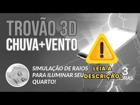 Som de TROVÕES 3D, CHUVA FORTE E VENTO - Música para Dormir (3H00)