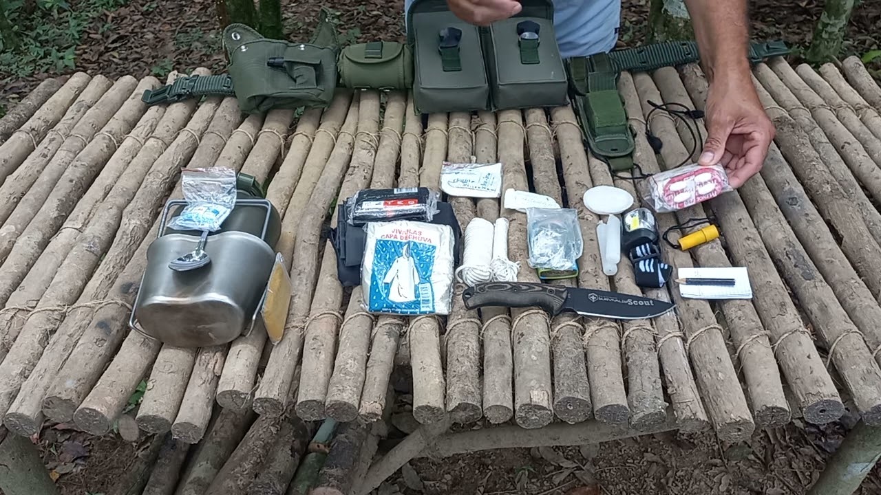 kit Sobrevivência Básico em Cinto NA