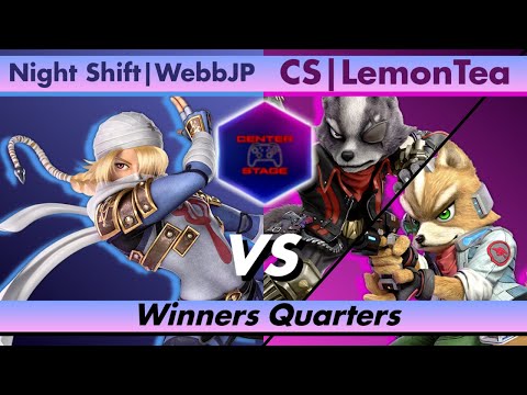 Center Stage #51 - Night Shift WebbJP (Sheik) vs CS LemonTea (Wolf/Fox) - Smash Bros Ultimate SSBU